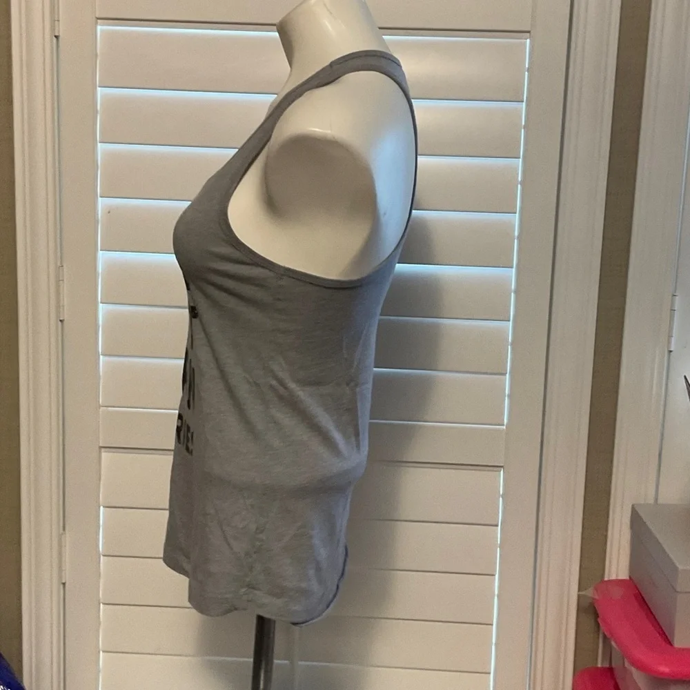 Next Level Apparel Gray Motivational Tank Top